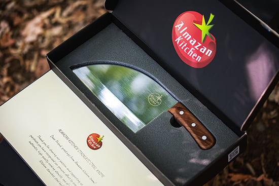 The knife arrives in a premium branded box